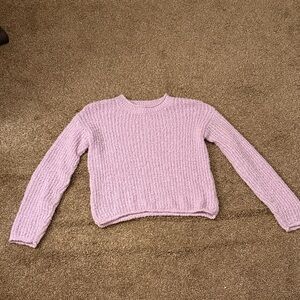 Cat & Jack Lavender Crew Neck Sweater